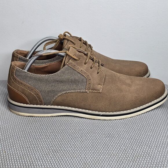 La‎ Milano Mens 10M Italian Design A11902 Scott Brown Dress Shoes - Picture 3 of 12